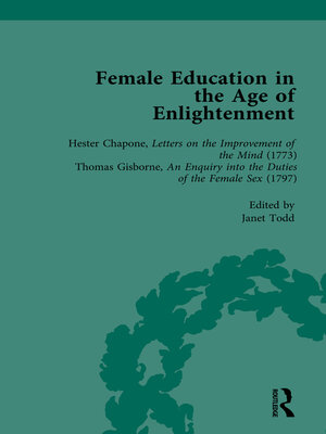 cover image of Female Education in the Age of Enlightenment,vol 2